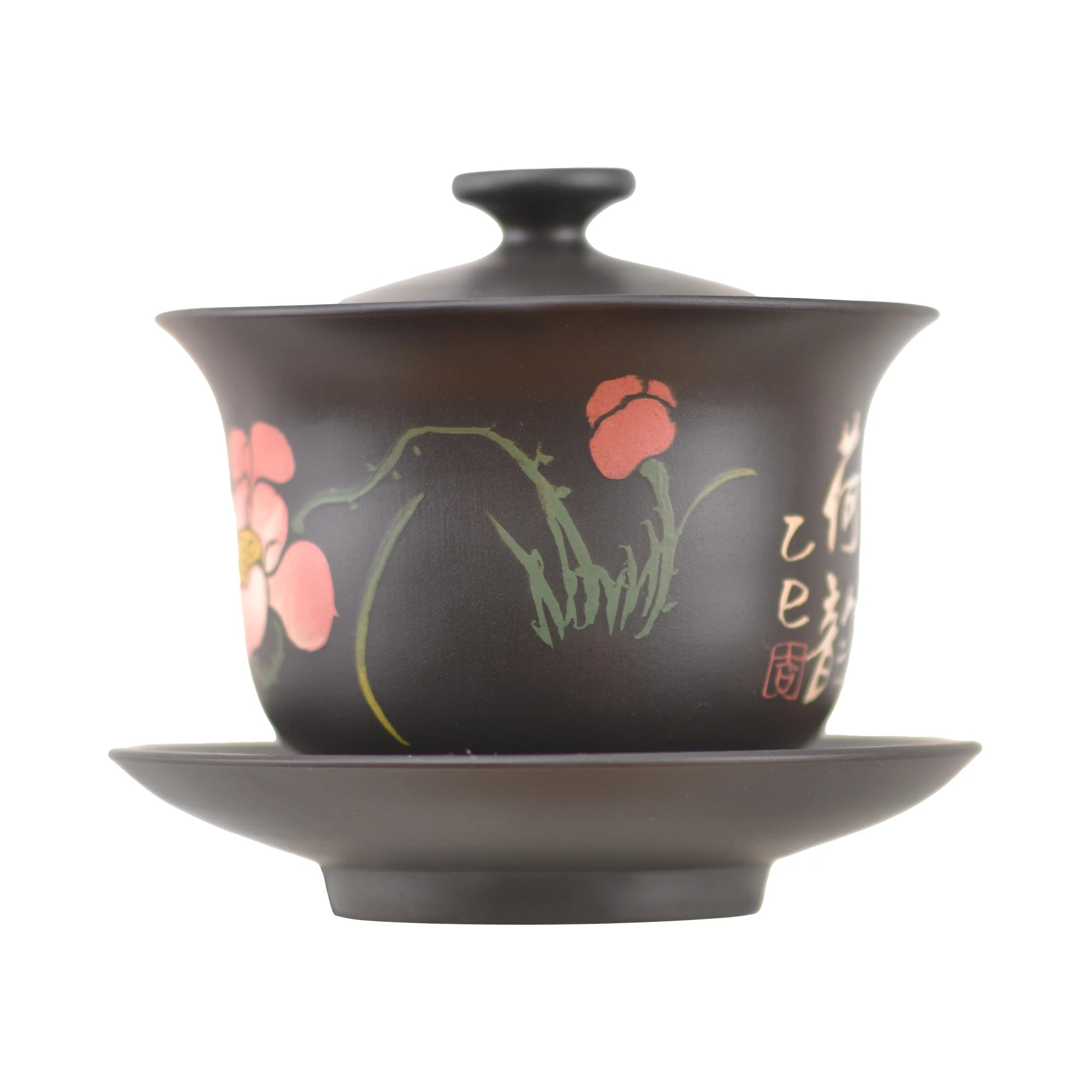 Purple Pottery Covered bowl